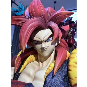 Estatua de Personaje de Anime de Fibra de Vidrio a Tamaño Real, Estatua de Resina de Vegeta, Escultura de Busto de Resina de Gogeta - Product Image 6