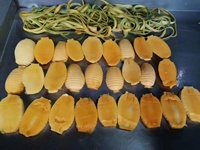 1000 Stuks Per Uur Fruit Mango Schilmachine Mango Dunschiller Machine Mango Kern Verwijdering Machine