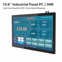 PC industriel à écran tactile capacitif de 15,6 pouces, ordinateur tout-en-un, interface homme-machine HMI, équipement d'usine