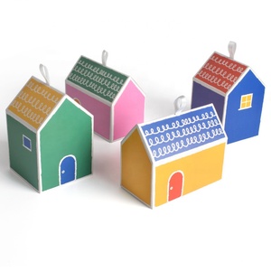 3D House Shape Paper Candy Sweet Cookie Gift Packaging Box Boxes