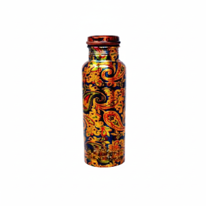 Botella de agua de cobre Ayurvédica ecológica más vendida, diseño esmaltado a prueba de fugas para deportes y bebida diaria - Product Image 1