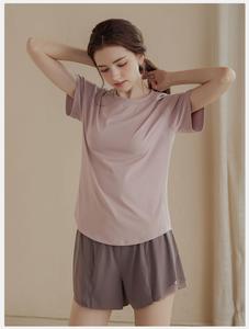 2024, camisetas deportivas ajustadas transpirables para mujer, ropa de Yoga de secado rápido, ropa deportiva de verano, camiseta informal de manga corta con cuello redondo - Product Image 2