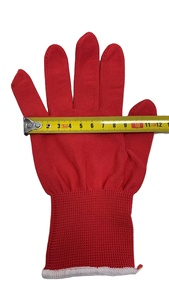 Guantes Antiguos Delgados <span class=keywords><strong>de</strong></span> Algodón Rojo Puro para Etiqueta, Joyería, Trabajo y <span class=keywords><strong>Seguro</strong></span> Laboral - Product Image 4