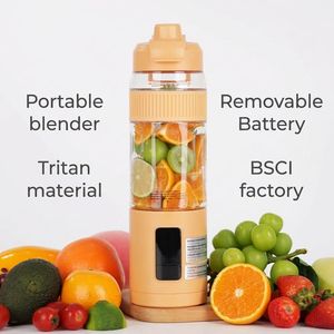 Nouveau mixeur-presse-agrumes électrique portable sans BPA, broie facilement la glace, alimenté par batterie, pour smoothies et milkshakes, idéal pour les voyages et le camping, logo personnalisé - Product Image 2
