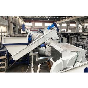 Ligne de recyclage automatique de <span class=keywords><strong>plastique</strong></span> haute capacité, ligne de lavage de film <span class=keywords><strong>plastique</strong></span>, décolleuse d'étiquettes, moteur, boîte de vitesses, roulement, laveuse flottante - Product Image 4