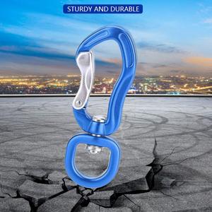 Aluminum Alloy Carabiner Sturdy Durable Hiking Camping Outdoor Gear Keychain Pet <b>Dog</b> <b>Chain</b> Multi Function Hook - Product Image 1