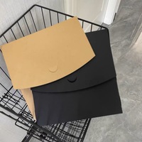 Kotak kemasan kaus murah kotak kemasan kartu Kraft kustom cetak Logo untuk pakaian