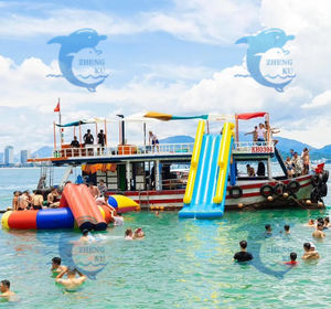 Zhengku glissière d'eau commerciale glissière gonflable de yacht glissière gonflable d'océan pour le <span class=keywords><strong>bateau</strong></span> - Product Image 1