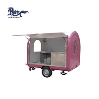 Remorques de bar mobiles JX-FR250W, chariot de nourriture mobile en aluminium à vendre aux Philippines pour les collations et les bonbons