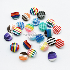 Nút áo nhựa sọc màu tùy chỉnh mới, nút nhựa <span class=keywords><strong>1</strong></span> lỗ, nút trẻ em, phụ kiện quần áo nam nữ - Product Image 1