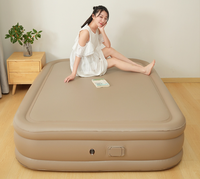Matelas pneumatique gonflable automatique en tissu laminé à trame super résistante avec pompe à batterie au lithium intégrée