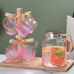 Jarra y Juego <span class=keywords><strong>de</strong></span> Vasos <span class=keywords><strong>de</strong></span> <span class=keywords><strong>Vidrio</strong></span> Modernos, Minimalistas, Gruesos, Duraderos y Reutilizables, a Precio Económico, <span class=keywords><strong>de</strong></span> Proveedor <span class=keywords><strong>de</strong></span> Fábrica Profesional - Product Image 6