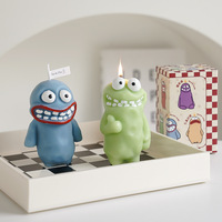 Bougie parfumée artisanale en cire de paraffine, figurine monstre mignonne, cadeau créatif, cadeau d'anniversaire, souvenir, bougie aromatique personnalisée transfrontalière