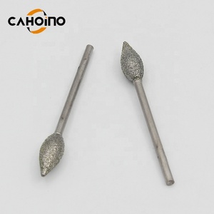 Đường Kính Thân 2.35 <span class=keywords><strong>Mm</strong></span> 3/32 Inch 3Mm 1/8Inch Ngọn Lửa Hình Dạng Kim Cương Đánh Bóng Mài Burr Bits Khắc Công Cụ Cho Đồ Trang Sức - Product Image 4