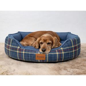 Cuccia per Animali Domestici Harmony in Tessuto di Lino a Quadretti per Cani e Gatti, Adatta a Tutte le Stagioni, 3 Colori - Product Image 6