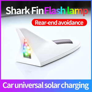 Xe trang trí đèn năng lượng mặt trời vây cá mập ăng ten mái và phía sau cánh sửa đổi Đèn chống rear-End LED nhấp nháy 8 đèn - Product Image 3