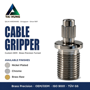 Colliers de serrage en laiton pour câbles, accessoires d'éclairage à filetage, pince à ressort autobloquante, fixation de câble réglable sans outil pour <span class=keywords><strong>suspension</strong></span> - Product Image 1