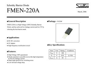 Diodo de Barrera Schottky EN220A / <span class=keywords><strong>FMEN</strong></span>-220A / TO220F  EN220   MOSFET  EN220ATO220F - Product Image 2