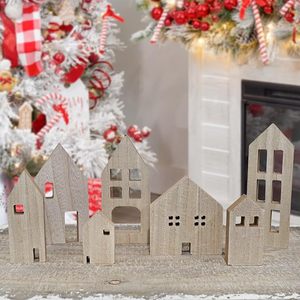 Décoration de maison en MDF en bois à peindre soi-même pour Noël, cadeau de décoration intérieure - Product Image 1