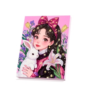 Serie Principessa Diamond Painting 23x30cm, Dipinto a Mano Ecologico 5D con Cornice, <span class=keywords><strong>Arte</strong></span> Antistress Fai-da-Te per Bambini - Product Image 1