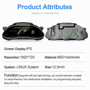 Navihua - Mise à niveau de la voiture - Tableau de bord LCD - Compteur de vitesse numérique - Système Linux - Carplay - Cockpit virtuel pour Audi A4 2010-2012 - Product Image 6