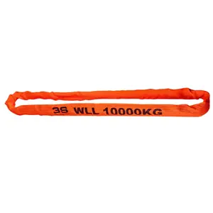 EN 1492-2 10T High Tanacity Polyester Round Sling With TUV CE GS ISO9001 Certificate