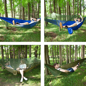 <span class=keywords><strong>Hamac</strong></span> de camping avec filet, <span class=keywords><strong>hamac</strong></span> double léger pour randonnée en plein air, <span class=keywords><strong>hamac</strong></span> de camping portable pour sac à dos, voyage, plage - Product Image 5