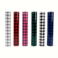 Rouleau de vinyle thermocollant Guangyintong HTV de haute qualité, couleurs assorties, motif à carreaux extensible, vinyle thermocollant pour vêtements