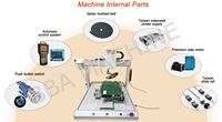 Machine de découpe de broches de composants électroniques BBA Auto XYZ Axes Pcba, robot de découpe de broches de circuits imprimés, machine de découpe de broches de composants THT pour condensateurs de circuits imprimés