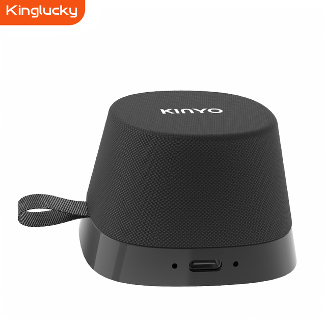 Kinglucky K51 Mini Portable IPX6 BT5.3 Metal Speaker True Wireless Sound Box with Magnetic Phone Holder 5W 3-5h Battery Life