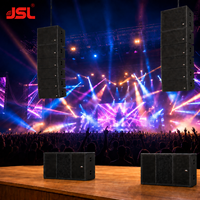 Altavoces de Línea Activa de 2 Vías JSL DL-210 Dobles de 10 Pulgadas, Equipo Profesional de Audio, Video e Iluminación