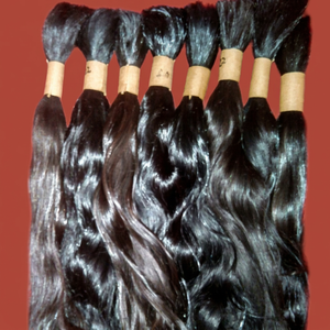 100% Unprocessed Raw Natural Remy Virgin Indian Human Hair Bulk No Shedding No Tangle Model 31 <b>Body</b> <b>Wave</b> 100 Grams Machine Perm - Product Image 1