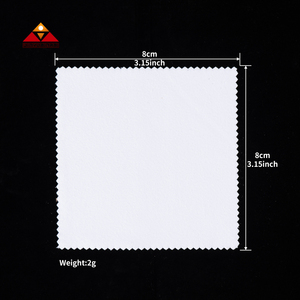 Paño de pulido plateado de cuatro estilos de impresión para embalaje de tarjetas de material de microfibra con logotipo personalizado para accesorios de joyería cuadrados - Product Image 3