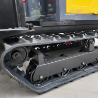 3 Ton Elektrische Rupsbandtransporter Rubber Crawler Carrier Mini Track Dumper voor Landbouw, Berg, Boomgaard, Bouwtransport