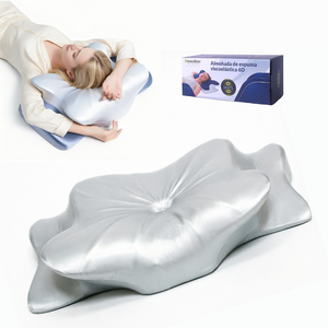 Ergonomic Butterfly Shape Memory Foam Pillow with Removable Washable Cover Neck Support for <strong>Bed</strong> Sleeping Comfort - Product Image 1