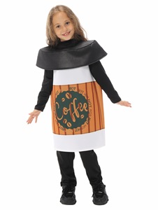Conjunto de Disfraces de Barista y Taza de Café para Niños, Tema de Golosinas Festivas, Atuendo de 2 Piezas para Fiesta de Halloween - Product Image 4