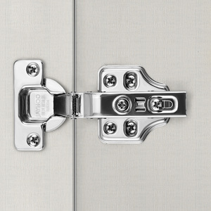 Haotong Stainless Steel <b>Cabinet</b> <b>Hinge</b> Medium Bend <b>Soft</b> <b>Closing</b> Flush Mount Modern Design - Product Image 1