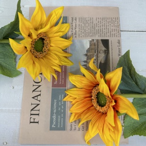Semi di <span class=keywords><strong>girasole</strong></span> artificiale dell'unità di elaborazione del ramo medio produttori all'ingrosso a basso <span class=keywords><strong>prezzo</strong></span> centro di nozze decorazione della sala <span class=keywords><strong>girasole</strong></span> artificiale rosa - Product Image 3