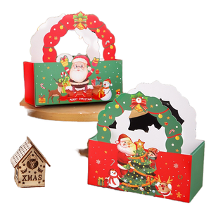 Wholesale Custom Recyclable White Cardboard Die Cut Christmas Eve for Gift <b>Box</b> for Candy Packaging - Product Image 1