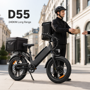 จักรยานส่งของไฟฟ้า D55 ระยะทางไกล 240 กม. ยางขนาดใหญ่ 20x4.0 สำหรับบริการส่งของในเมืองและบริการเดลิเวอรี่อาหาร - Product Image 1