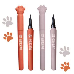 <span class=keywords><strong>Eyeliner</strong></span> liquide noir à la patte de chat mignon, séchage rapide, imperméable, avec composition chimique de marque privée, emballage en boîte - Product Image 2
