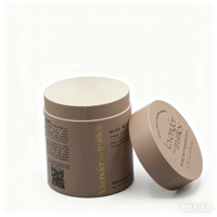 ECOS 500 PCS quantité minimale de commande emballage de thé recyclable pour café en poudre tube de papier de carton emballage alimentaire de luxe personnalisé conteneur