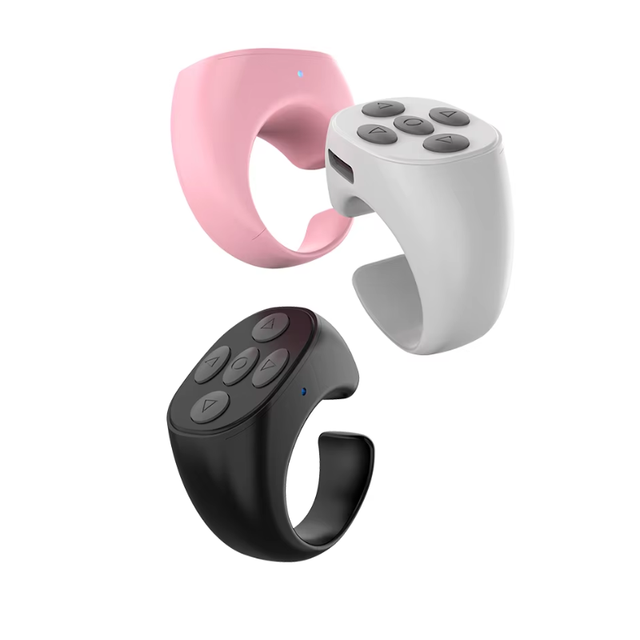 Free Sample NEEXXT JX11 Wireless Remote Controller Scroll Ring Page Turner Fingertip Video Smart Ring for Phone Tiktok Selfie