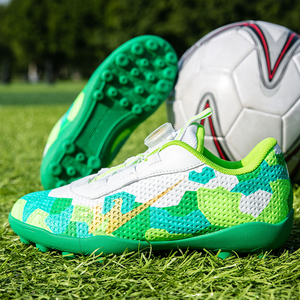 Chaussures de football en cuir américaines pour hommes et jeunes, crampons de sport pas chers pour l'entraînement - Product Image 4