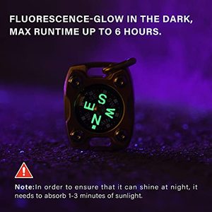 MecArmy CMP2-T High Sensitivity EDC <strong>Compass</strong> Mechanical Instrument Inspired Design With Exquisite Engrave (Brass ) - Product Image 5