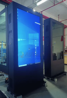 Pantallas LCD de Señalización Digital de 55 Pulgadas con Soporte de Piso, Tótem Publicitario