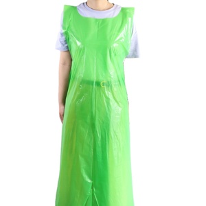 Delantal plástico PE colorido tamaño estándar personalizado embalaje de plástico para el hogar precio de costo de fábrica impermeable desechable - Product Image 4