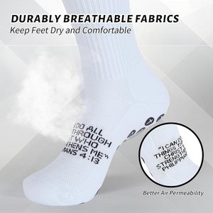 Calcetines Deportivos Transpirables Antideslizantes para Adultos, Calcetines de Fútbol hasta la Pantorrilla, Calcetines Deportivos con Agarre, Calcetines Deportivos Personalizados ODM - Product Image 2