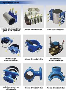 Nouvelle arrivée, collier de serrage de réparation à haute pression en acier inoxydable, surface lisse, connexion à bride, 1 pièce, résistant aux produits chimiques, pour les fissures - Product Image 3