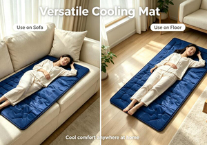 Custom Cooling Pad Portable Gel Cooling <b>Mattress</b> Pad Breathable Bed Sleep Mat Cold Mat Gel for Bed for Relieves Summer Heat - Product Image 5